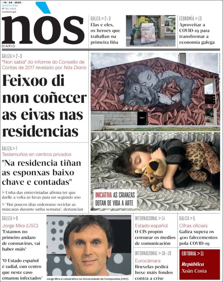 Portada de Nòs Diario (España)