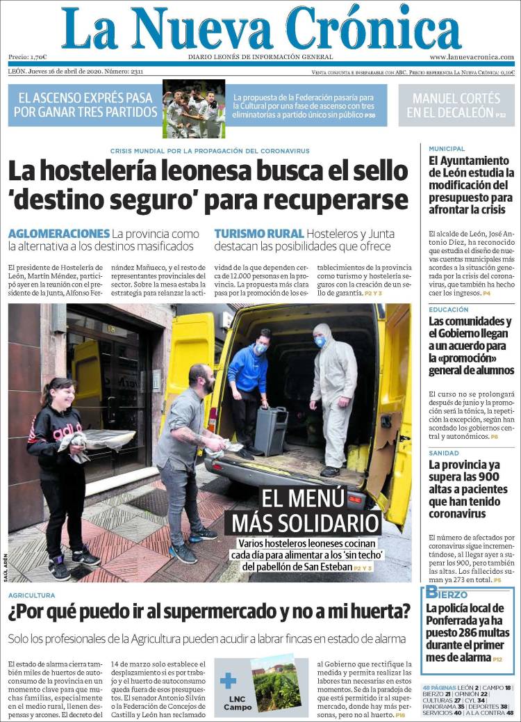 Portada de La Nueva Crónica (España)