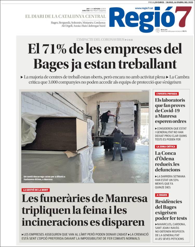 Portada de Regio7 (España)