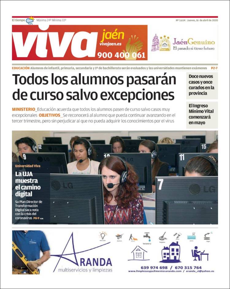 Portada de Viva Jaén (España)