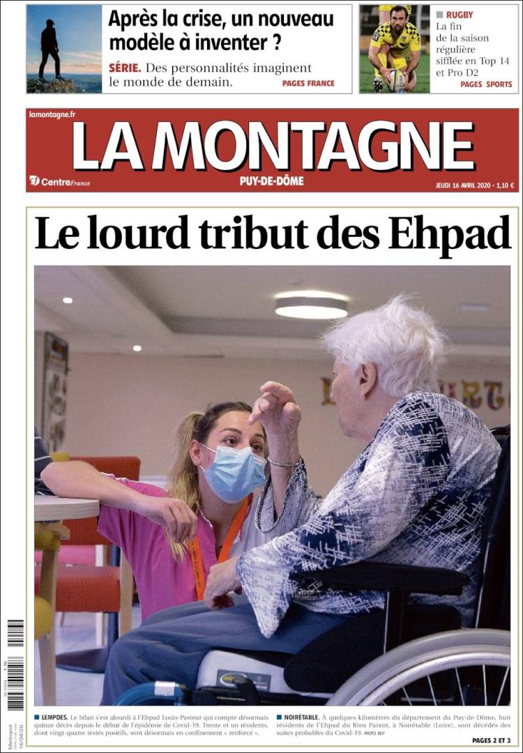 Portada de La Montagne (Francia)