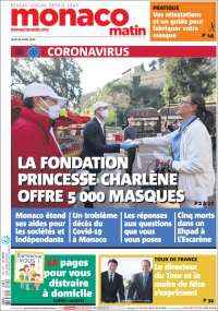 Portada de Nice-Matin (Francia)