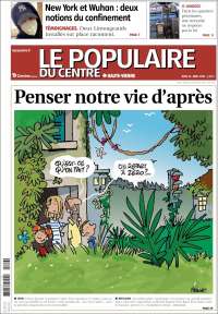 Portada de Le Populaire du Centre (Francia)