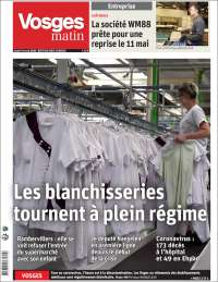 Portada de Vosges Matin (Francia)