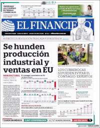 Portada de El Financiero (México)