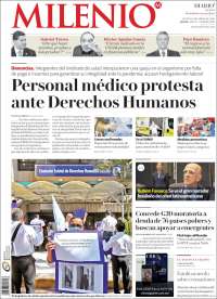 Portada de Milenio - Jalisco (México)