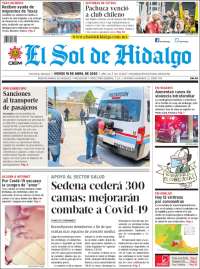 Portada de El Sol de Hidalgo (México)