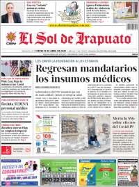 Portada de El Sol de Irapuato (México)