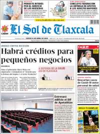 Portada de El Sol de Tlaxcala (México)