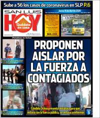 Portada de San Luis Hoy (México)