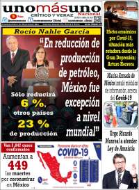 Portada de unomásuno (México)