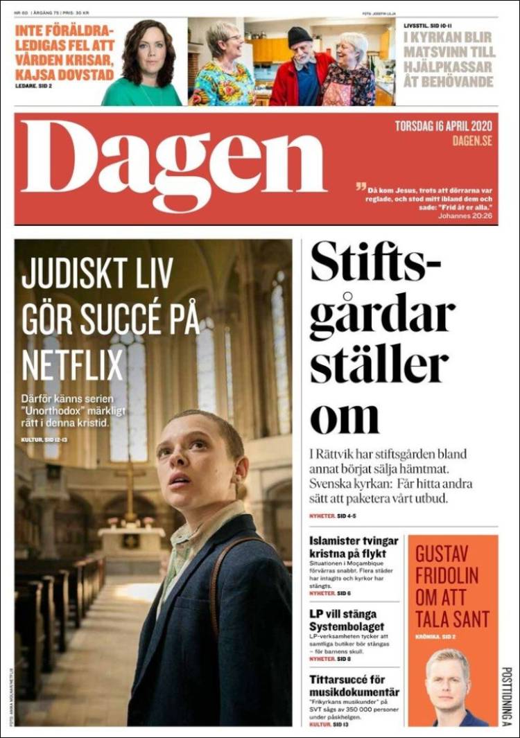 Portada de Dagen (Suecia)