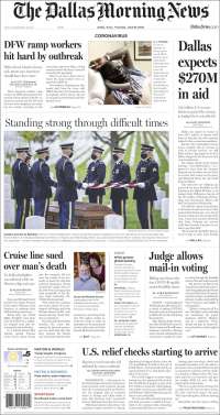 Portada de Dallas Morning News (USA)