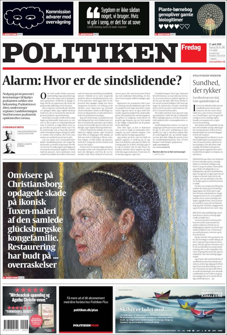 Portada de Politiken (Denmark)