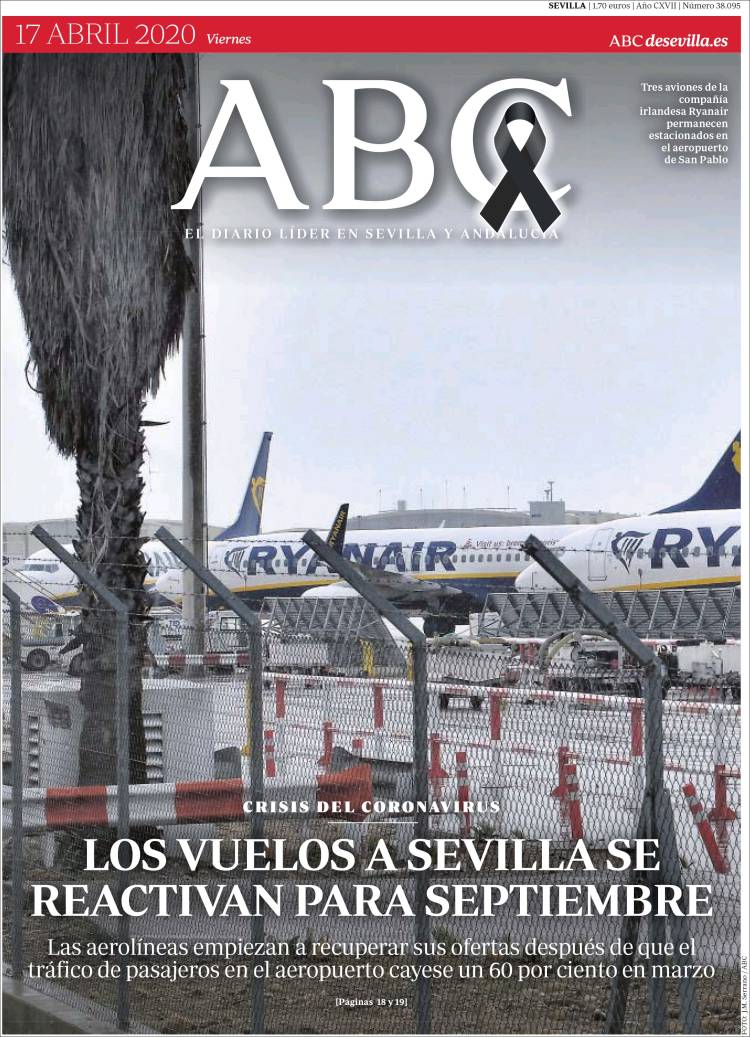 Portada de ABC - Sevilla (Espa&ntilde;a)