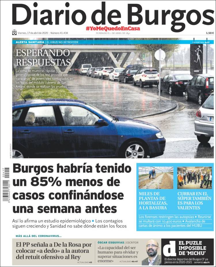 Portada de Diario de Burgos (Espa&ntilde;a)