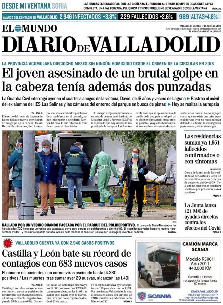 Portada de Diario de Valladolid (Espa&ntilde;a)