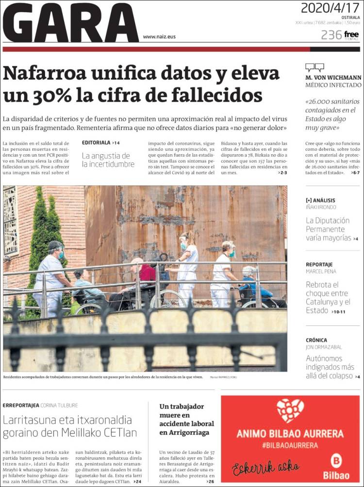 Portada de Gara (Espa&ntilde;a)