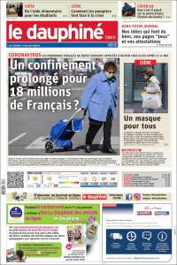 Portada de Le Dauphiné Libéré (France)