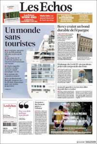 Portada de Les Echos (France)