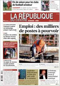Portada de La République du Centre (France)