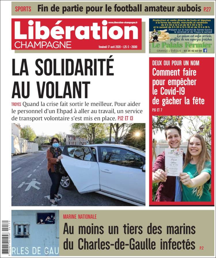 Portada de Libération Champagne (France)