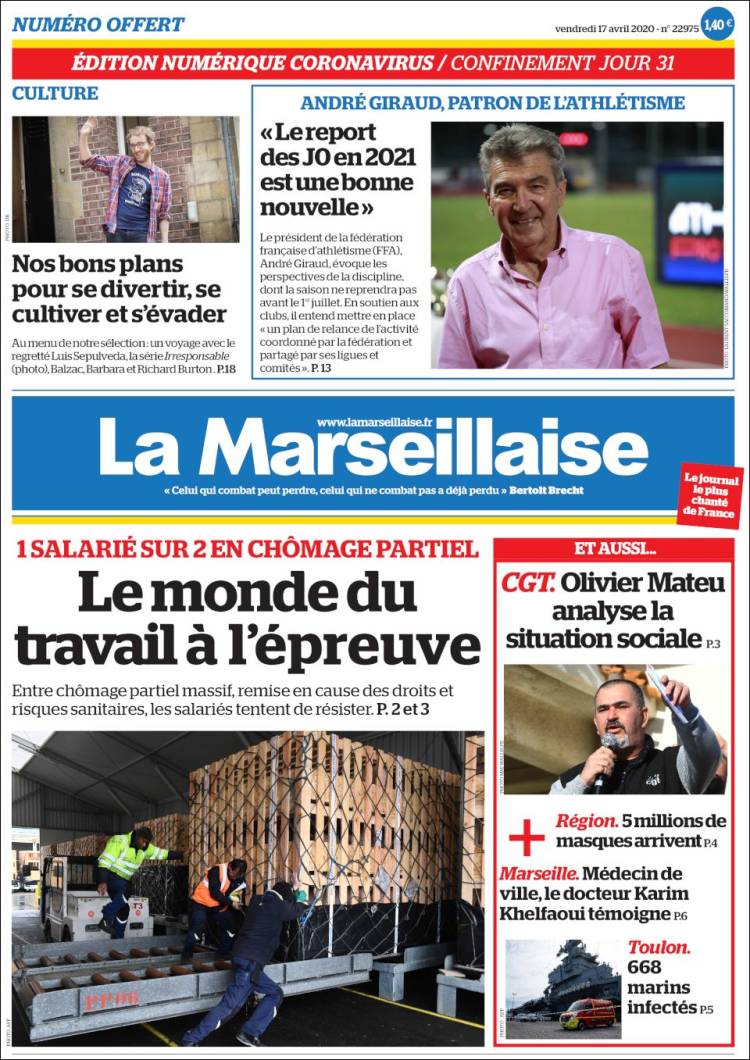 Portada de La Marseillaise (France)