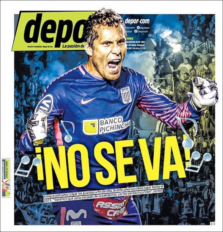Portada de Depor (Per&uacute;)