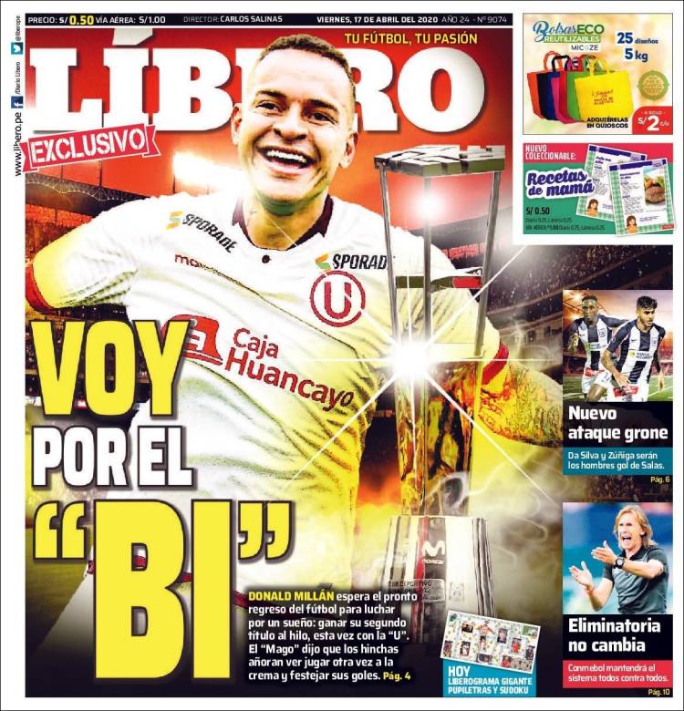 Portada de Líbero (Per&uacute;)