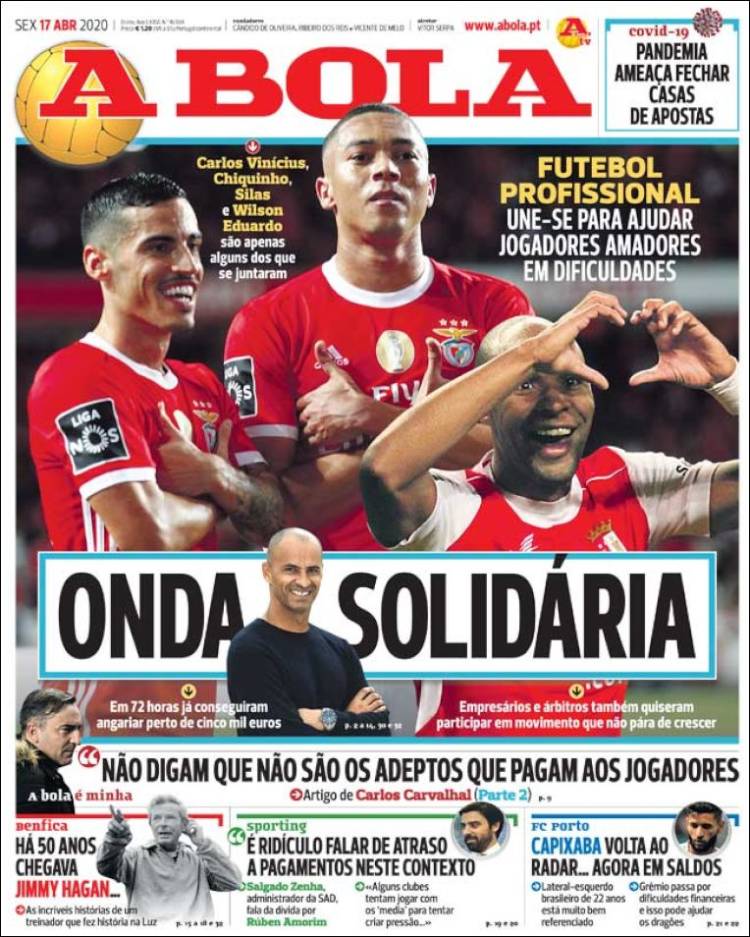 Portada de A Bola (Portugal)