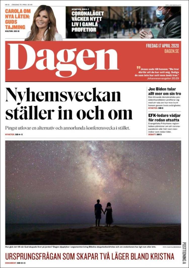 Portada de Dagen (Suecia)