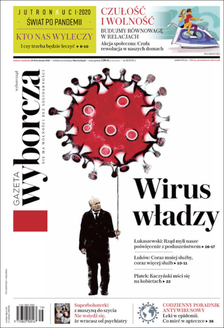 Portada de Gazeta Wyborcza (Polonia)