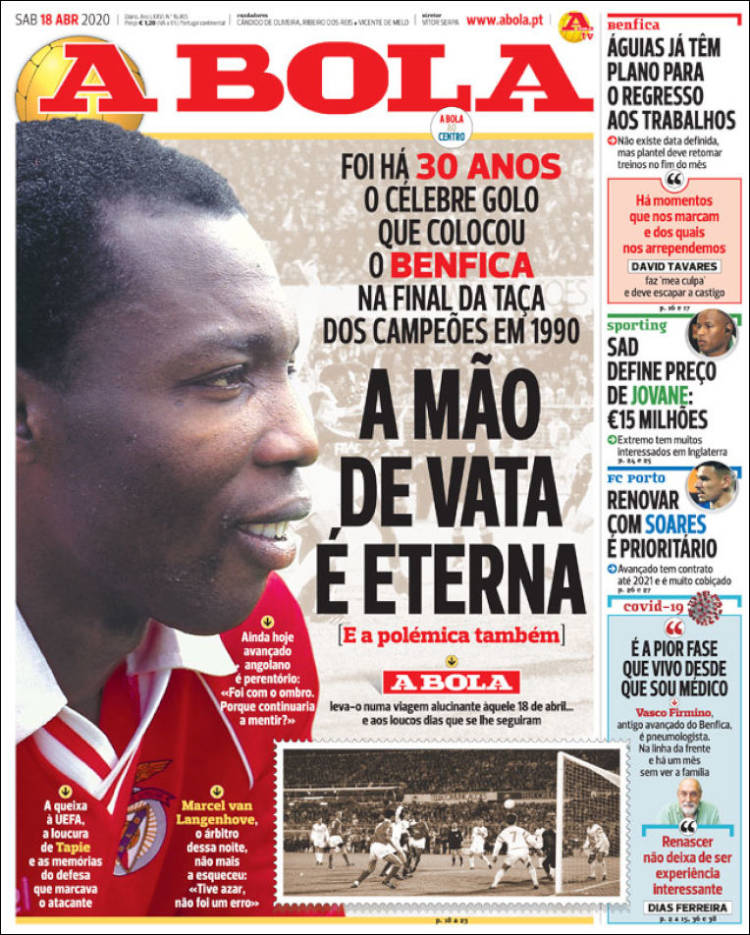 Portada de A Bola (Portugal)