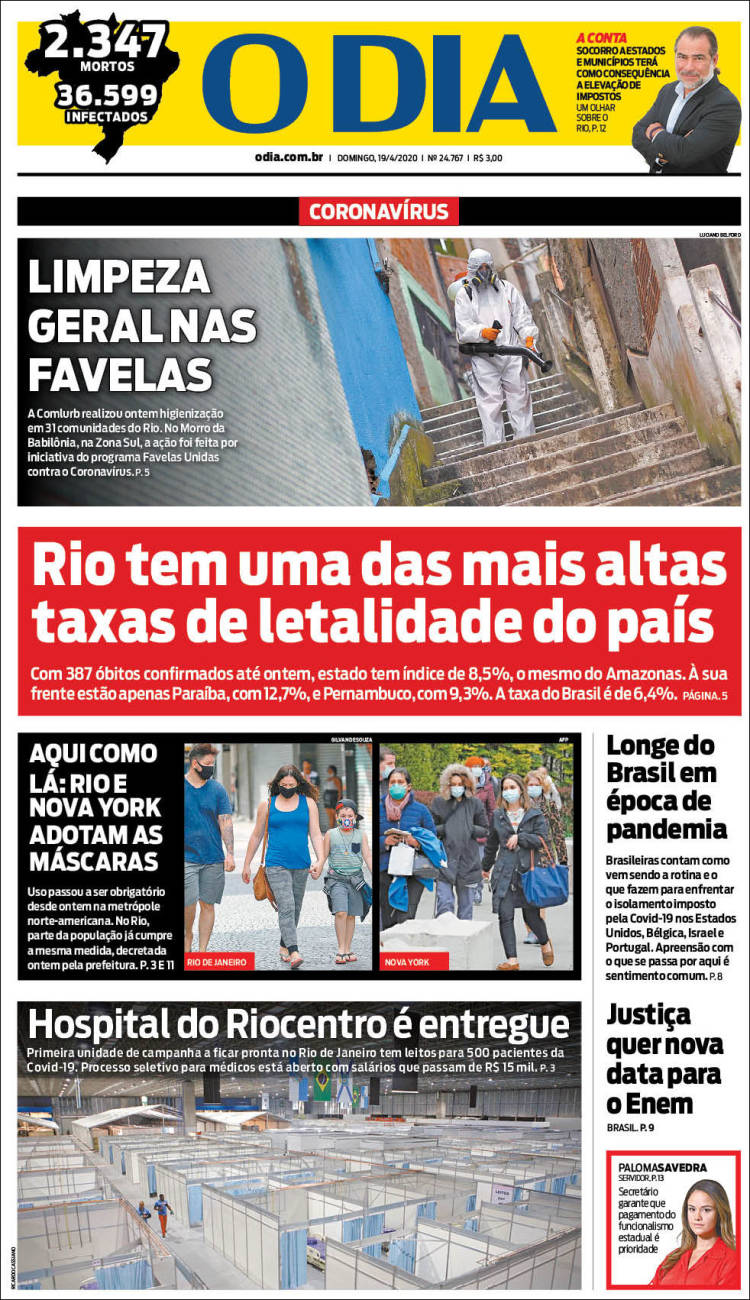 Portada de O Dia (Brasil)