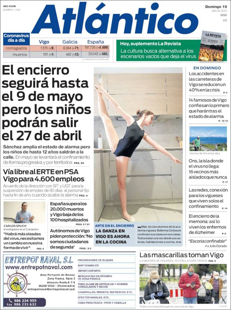 Portada de Atlántico Diario (España)