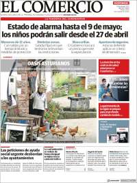 Portada de El Comercio - Gijón (España)