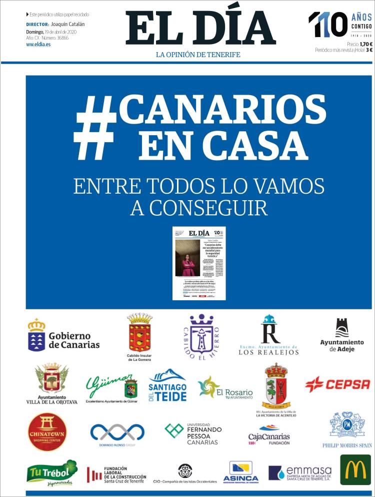 Portada de El Día (España)