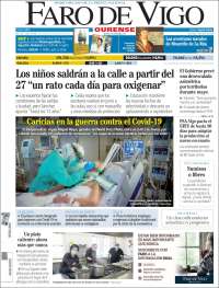 Portada de El Faro de Vigo - Ourense (España)