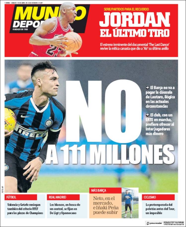 Portada de Mundo Atlético (España)