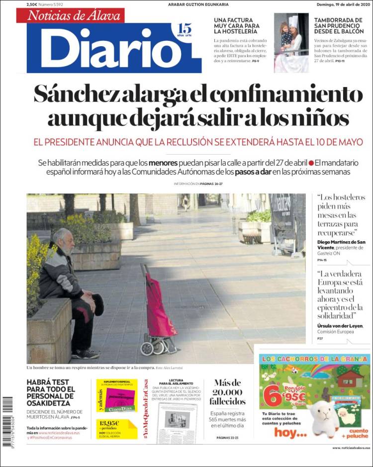 Portada de Noticias de Álava (España)