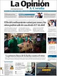 Portada de La Opinión de A Coruña (España)