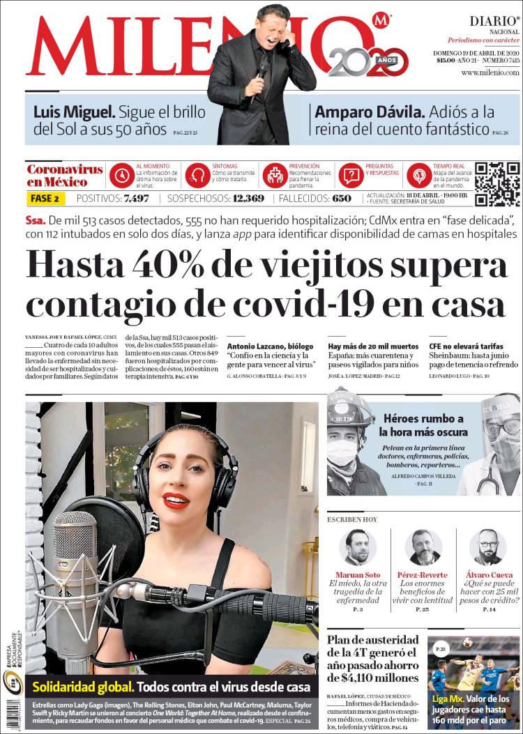 Portada de Milenio (México)