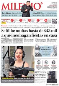 Portada de Milenio - Laguna (México)