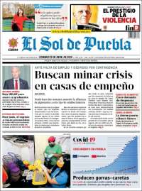 Portada de El Sol de Puebla (México)