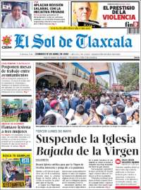 Portada de El Sol de Tlaxcala (México)