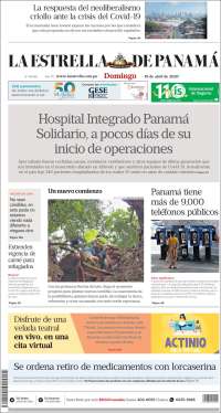 Portada de La Estrella de Panamá (Panama)