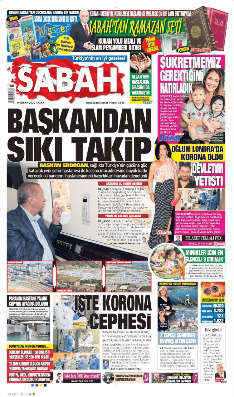 Portada de Sabah (Turqu&iacute;a)