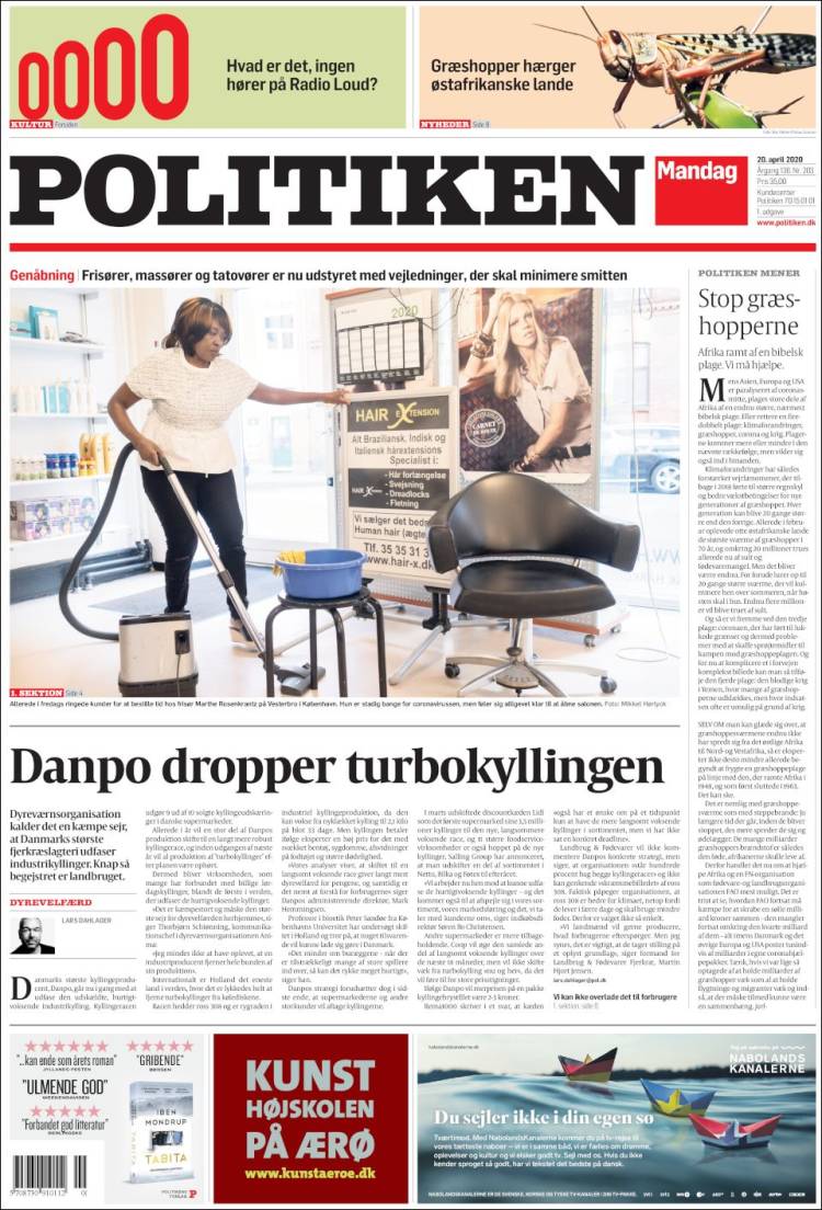 Portada de Politiken (Dinamarca)