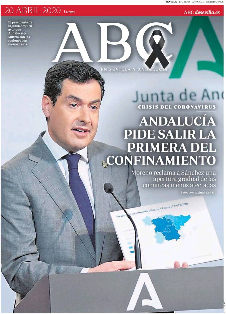 Portada de ABC - Sevilla (España)