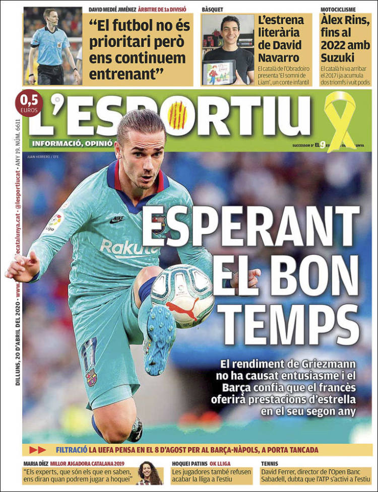 Portada de L'Esportiu (España)